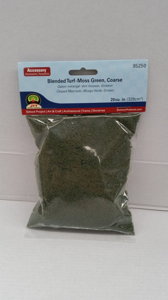 JTT Scenery 95250 Moss Green Blend Coarse Turf (8324647715053)