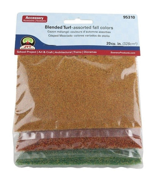 JTT Scenery 95310 Blended Turf: Assorted Fall Colors - 3 Bags (8324797563117)