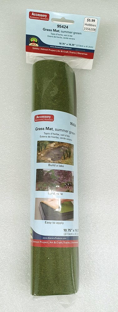 JTT Scenery 95424 Grass Mat - Summer Green (273x412mm) (8324806738157)