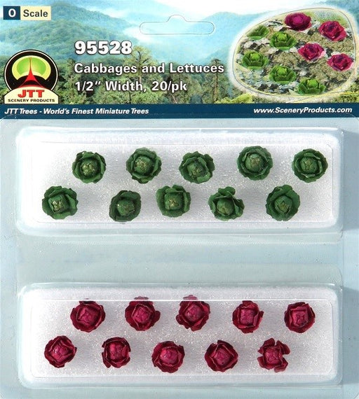JTT Scenery 95528 Cabbage and Lettuce (O Scale) - 20pk (8531204407533)