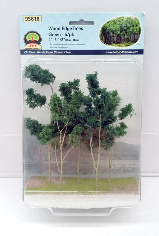 JTT Scenery 95618 O Scale Wood Edge Trees (5 Pack) (8150703603949)