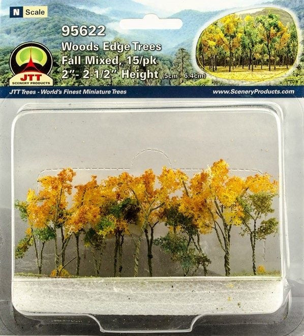 JTT Scenery 95622 N: Wood EdgeTrees Fall Mix(15) (8346423984365)
