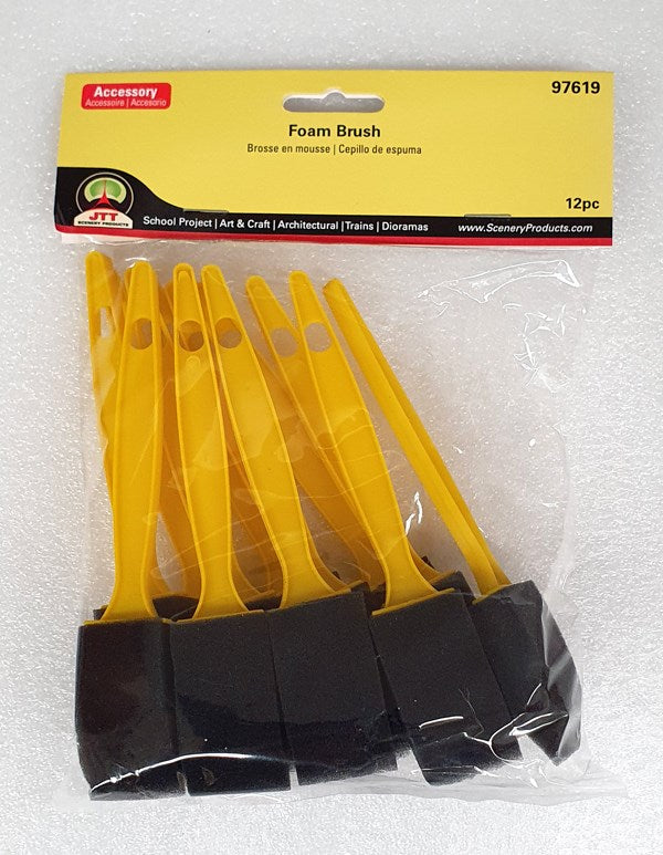 JTT Scenery 97619 Foam Brush (12pk) - Hobby City NZ