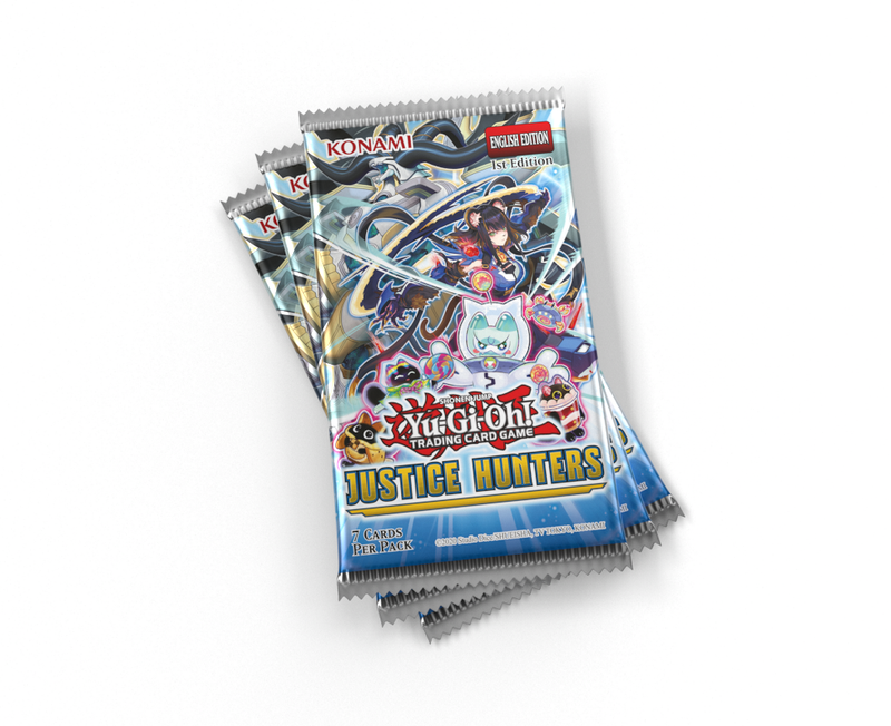 Konami JUSH-3TB Yu-Gi-Oh! Justice Hunters Booster 3-Pack Tuckbox (9003882774765)