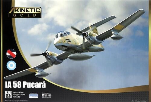 Kinetic Model Kits 1/48 KIN48078 IA 58 Pucara - Hobby City NZ (7816530657517)