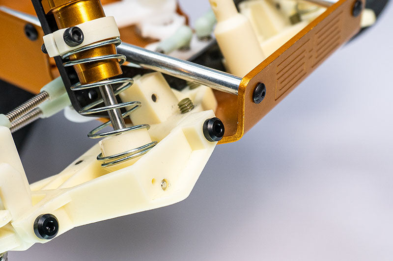 Koswork KOS04191-12 RC10 Front Inner 43mm Hardened Hinge Pin w/locknuts (2) Team Associated (9001929834733)