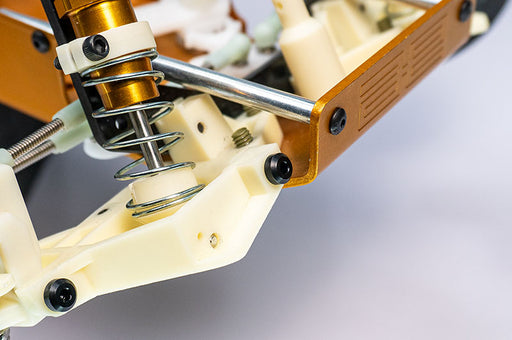 Koswork KOS04191-12 RC10 Front Inner 43mm Hardened Hinge Pin w/locknuts (2) Team Associated (9001929834733)