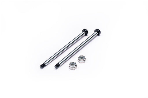 Koswork KOS04191-14 RC10 Rear Inner 58.2mm Hardened Hinge Pin w/locknuts (2) Team Associated (9001929933037)