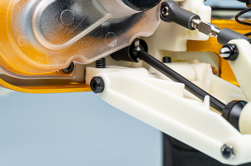 Koswork KOS04191-14 RC10 Rear Inner 58.2mm Hardened Hinge Pin w/locknuts (2) Team Associated (9001929933037)