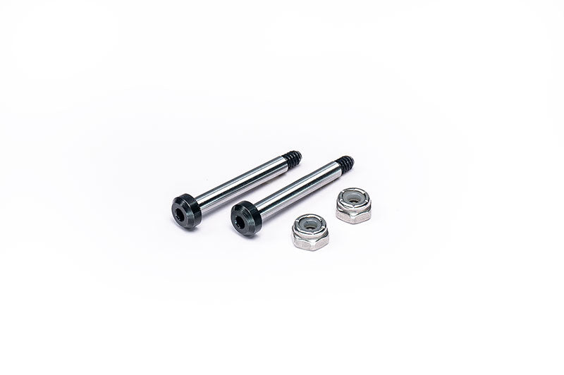 Koswork KOS04191-15 RC10 King Pin 27.7mm Hardened Hinge Pin w/locknuts (2) Team Associated (9001929965805)