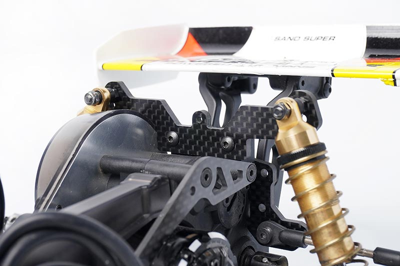 Koswork KOS04326 Kyosho Mid Optima 2022 Carbon Rear Shock Tower 3mm (9001930916077)