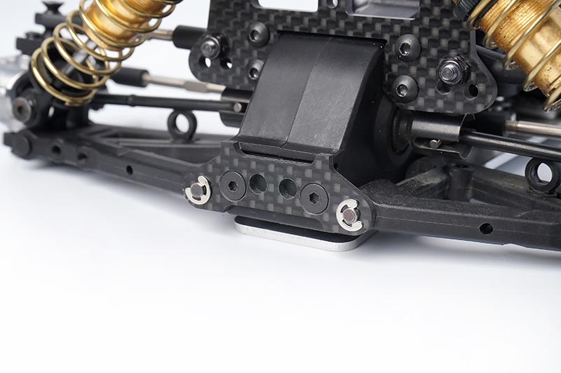 Koswork KOS04330 Kyosho Mid Optima 2022 Carbon Front & Rear Suspension Plate Set (9001931014381)
