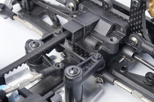 Koswork KOS04334 Kyosho Mid Optima 2022 Carbon Steering Link Plate Set (w/bearings) (9001931079917)