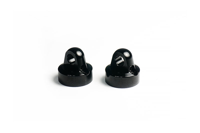 Koswork KOS04803 Alum Shock Cap for 12mm Shock Black (2) for Koswork & Tamiya (9003641241837)