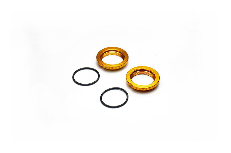 Koswork KOS04812GD Threaded Collar w/O-rings Gold for 12mm Shock AE Tamiya (2) (9001932259565)