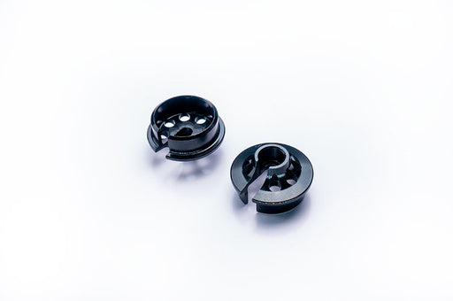 Koswork KOS04846BK Black Short 11.2/4.5mm Alum Shock Spring Retainer/Cup for 12mm Shock (2) (9003641700589)