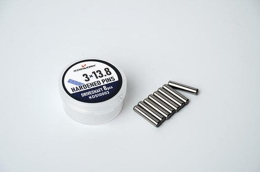 Koswork KOS10003 3x14mm (3x13.8mm Actual) Hardened Driveshaft Pins (w/container) (8) (9003643994349)