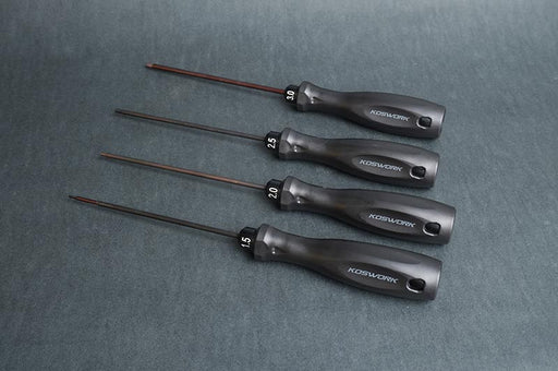 Koswork KOS13204-HSET4 Hex Wrench Set 1.5mm, 2.0mm, 2.5mm & 3.0mm (w/120mm Tip) (9003644944621)