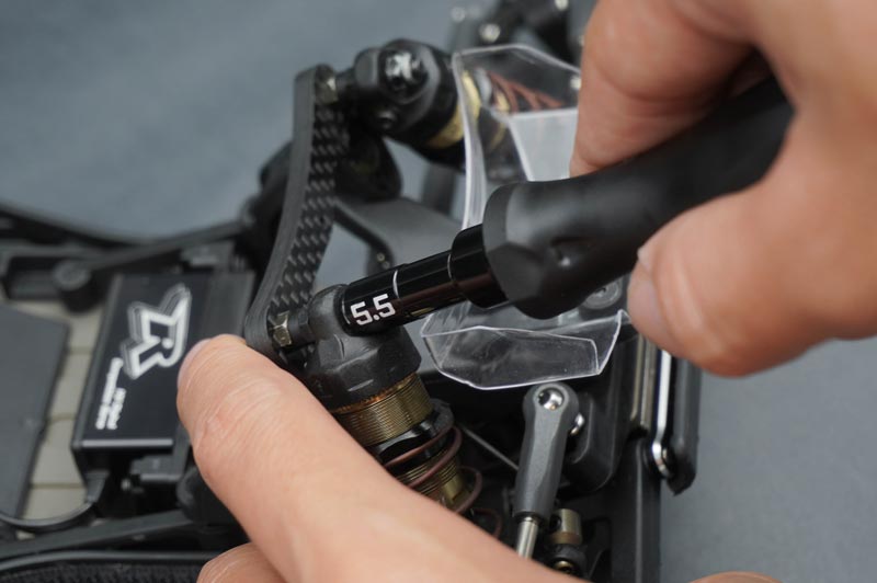 Koswork KOS13204-N55 Hard Coated Aluminum 5.5mm Compact Nut Driver (For 3mm nut) (9003644977389)