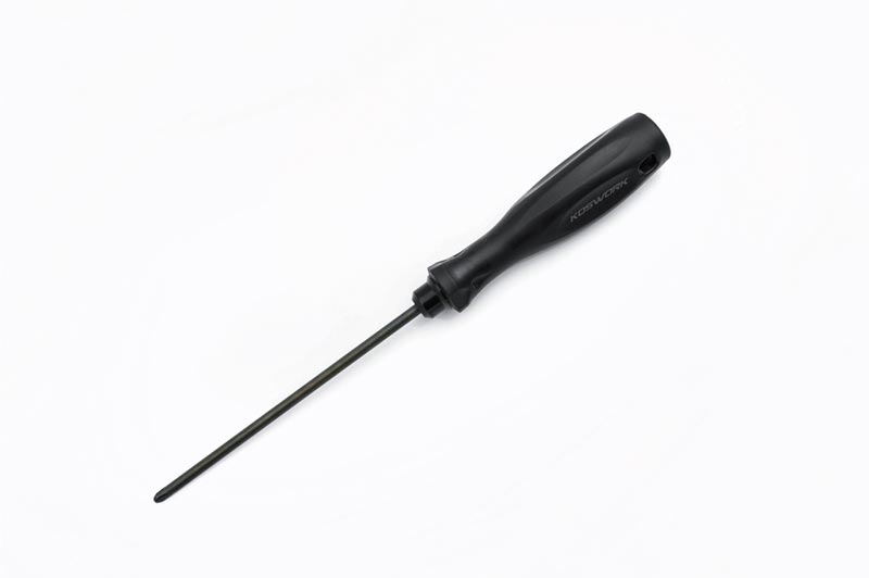 Koswork KOS13204-P4 Phillips Screwdriver #2 Large 4.0mm (For Tamiya Cars & Associated RC10) (Light Tri Handle) (9003645042925)