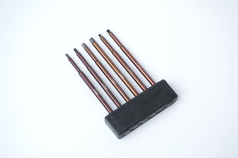 Koswork KOS13207-HSET Hex Wrench Tip Set 1.5, 2.0, 2.5, 3,0, 2.0B & 2.5B 1/4" Drive Hex (9001935634669)