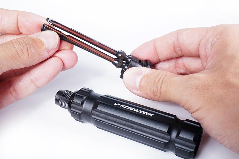 Koswork KOS13211 Mini-Z Quick Release 1/4" Drive Hex Driver Set  (H1.5, N4.5, P00 & P1) (9003646091501)