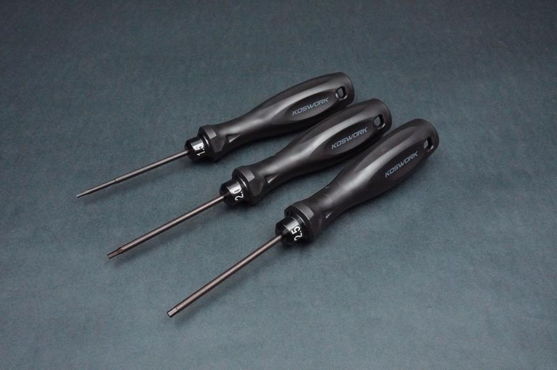 Koswork KOS13213-HSET3 Hex Wrench Set 1.5mm, 2.0mm & 2.5mm (w/75mm Tip) (9001935896813)