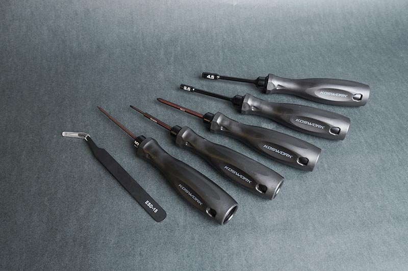 Koswork KOS13213-MINI6 Mini-Z Mini Car Tool Set (6pcs) (Light Tri Handle) (9001936027885)