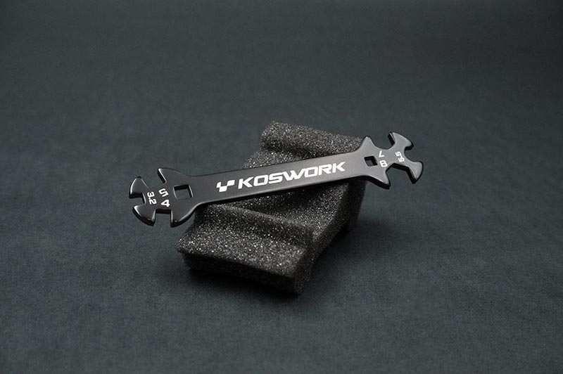 Koswork KOS13231 Turnbuckle Wrench (3.2, 4, 5, 5.5, 7 & 8mm) (9003647172845)