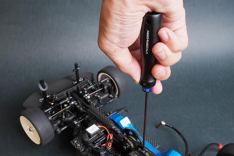 Koswork KOS13251-H20 Hex Wrench 2.0mm (w/120mm Tip) (Alum. Tri Handle) (9001936617709)