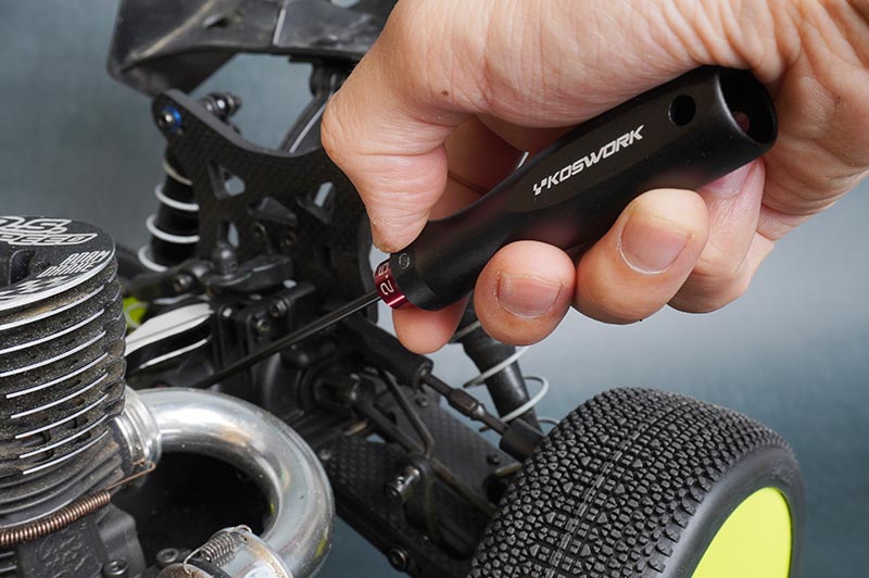 Koswork KOS13251-H25 Hex Wrench 2.5mm (w/120mm Tip) (Alum. Tri Handle) (9001936716013)