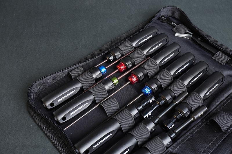 Koswork KOS13251-HSET4 Hex Wrench Set 1.5mm, 2.0mm, 2.5mm & 3.0mm (w/120mm Tip) (Alum. Tri Handle) (9003647598829)