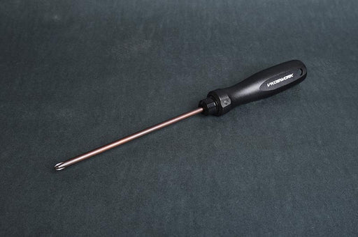 Koswork KOS13251-P4 Phillips Screwdriver #2 Large 4.0mm (For Tamiya Cars & Associated RC10) (Alum Tri Handle) (9003647729901)