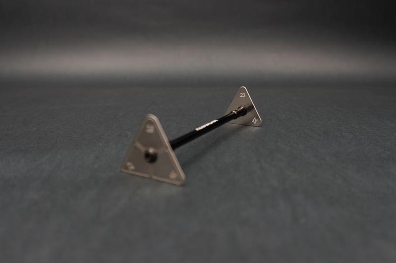 Koswork KOS13320-2225 Steel Ride Height Gauge Set (w/alum handle, 22~24mm & 25~27mm, 1/10 Truck & 1/8 Buggy) (9001937502445)