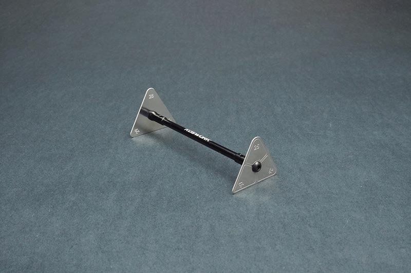 Koswork KOS13320-2528 Steel Ride Height Gauge Set (25~27mm & 28~30mm, 1/10 SC Truck & 1/8 Buggy) (9001937535213)