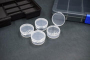 Koswork KOS14011 Clear Round Container (w/lid, ID 25mm, H12mm) (10pcs) (9003649138925)