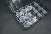 Koswork KOS14011 Clear Round Container (w/lid, ID 25mm, H12mm) (10pcs) (9003649138925)