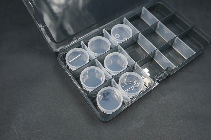 Koswork KOS14011 Clear Round Container (w/lid, ID 25mm, H12mm) (10pcs) (9003649138925)