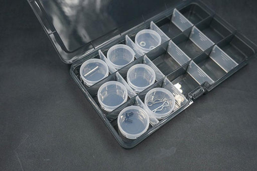 Koswork KOS14011 Clear Round Container (w/lid, ID 25mm, H12mm) (10pcs) (9003649138925)