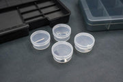 Koswork KOS14011 Clear Round Container (w/lid, ID 25mm, H12mm) (10pcs) (9003649138925)