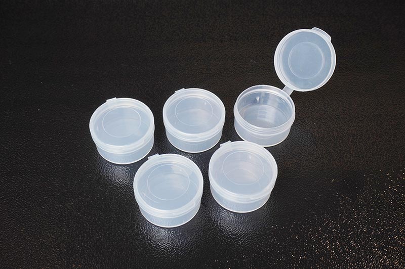 Koswork KOS14012 Clear Round Container (w/lid, ID 29mm, H15mm) (5pcs) (9003649171693)