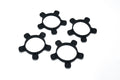 Koswork Black 1/10 TC Touring/Sedan, 1/10 Buggy UFO High Strength Silicone Tire Glue Bands (4) - KOS14607BK