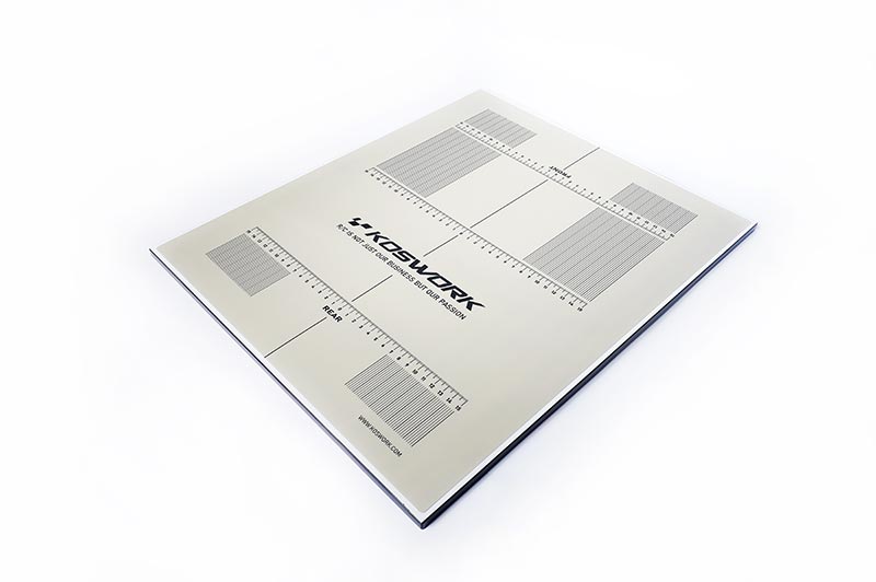 Koswork KOS18005SET 1/10 & 1/8 Buggy & On-Road Car Extra Lightweight Pit Setup Board 400x480mm (w/Plastic Decal) (9001938256109)