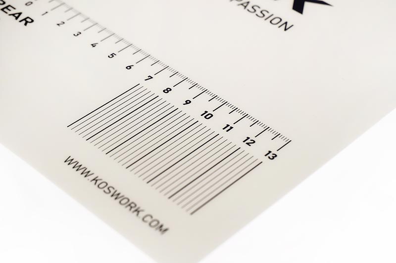 Koswork KOS18013 290x390mm Plastic Decal (for 1/10 Sedan/Touring On-Road Car Setup Board) (9003649368301)