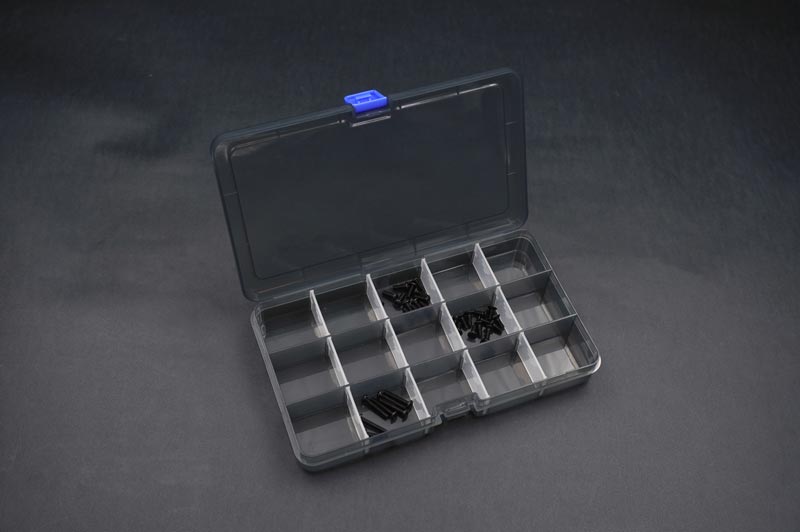 Koswork KOS32115 Parts Box 177x102x25mm (15 compartments, removable dividers) (9003650810093)