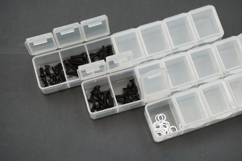Koswork Box with 7x7 Parts Box and Black Parts Tray Tool Box (9)