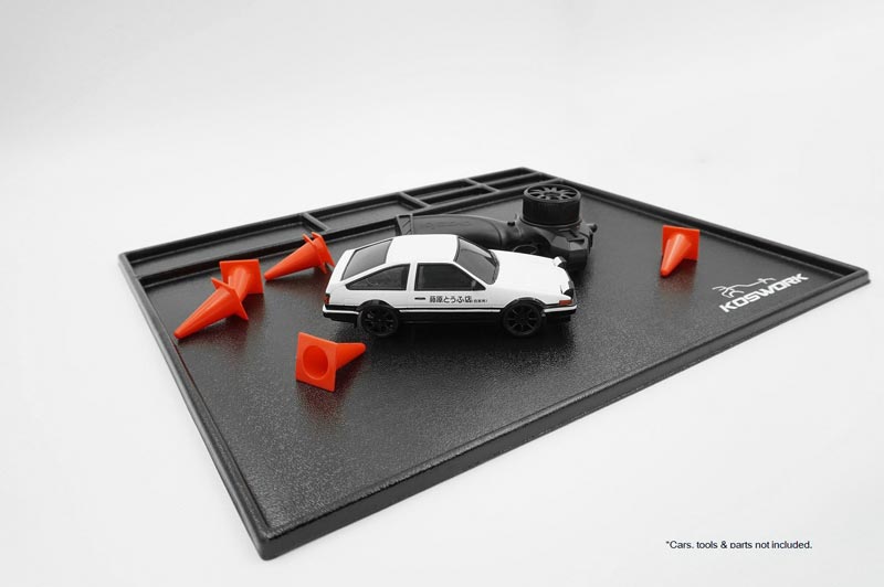 Koswork KOS32120-450BK Assembly Tray / Cleaning Tray 450*400*10mm Black (1/10 M Size, 1/18, Min-Z & Mini 4WD) (9001939271917)