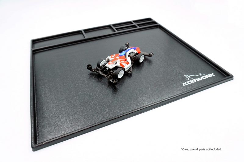 Koswork KOS32120-450BK Assembly Tray / Cleaning Tray 450*400*10mm Black (1/10 M Size, 1/18, Min-Z & Mini 4WD) (9001939271917)