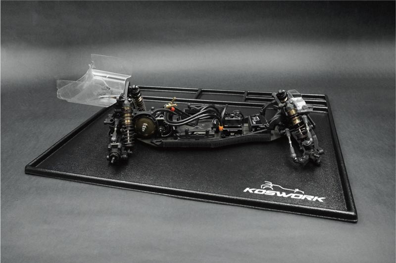 Koswork KOS32120-450BK Assembly Tray / Cleaning Tray 450*400*10mm Black (1/10 M Size, 1/18, Min-Z & Mini 4WD) (9001939271917)