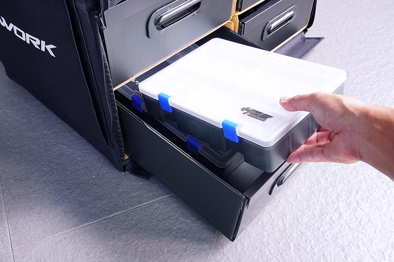 Koswork KOS32205V2CA 1/8 & 1/10 Pit Bag V2 Cardboard Box Frame Version (Top Open design, w/KOS32120-510BK Lid) (9003651596525)